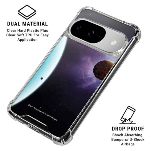 StockTrek Two Planets Born from the Same Star Google Pixel 10 Clear Case